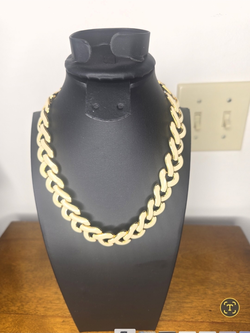 Napier Shiny Gold-Tone Chunky Curb Chain Necklace